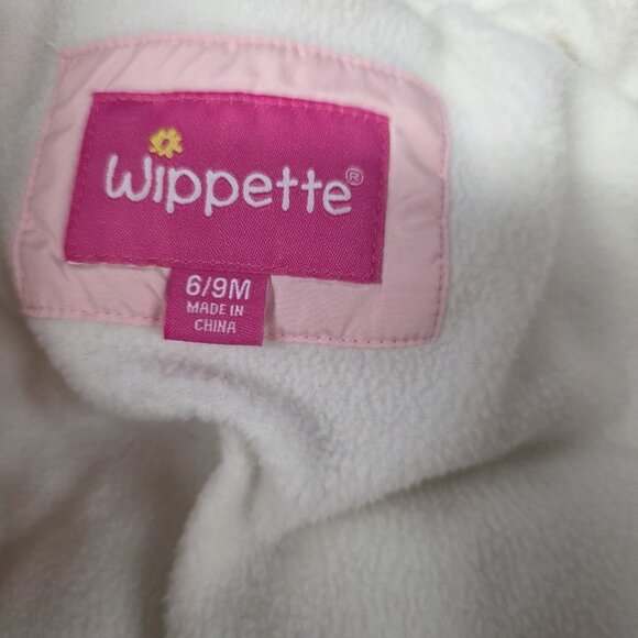 Wippette Kids Infant Girls SZ 6-9 Months Pink Unicorn Snowsuit-Hooded/Footed - Picture 7 of 10